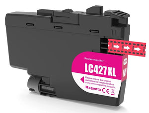1 Compatible Magenta Ink Cartridge, Replaces For Brother LC427XLM NON-OEM