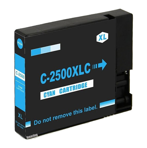 1 Compatible Cyan Ink Cartridge, Replaces For Canon PGI-2500C Non-OEM