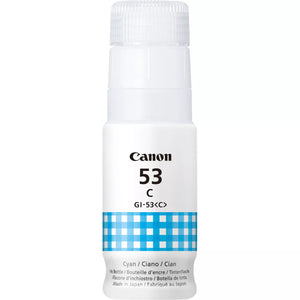 Genuine Canon GI53C, Cyan Ink Bottle, GI-53C, 4673C001