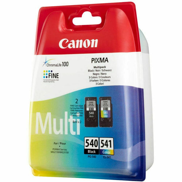 Canon PG540 & CL541 Black And Colour Ink Cartridges, PG-540, CL-541, 5225B006