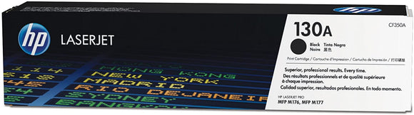 Genuine HP 130A, Black Toner Cartridge, CF350A