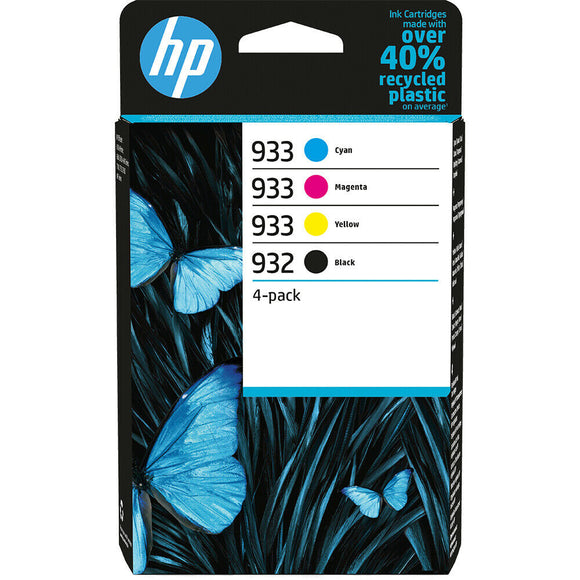 Genuine HP 932 & HP 933, Multipack Ink Cartridges, 6ZC71AE