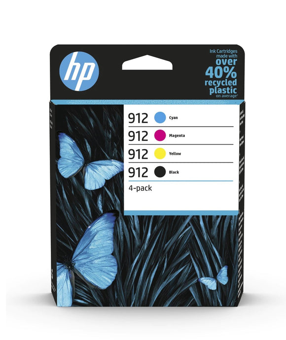 Genuine HP 912, Multipack Ink Cartridges, 6ZC74, 6ZC74AE