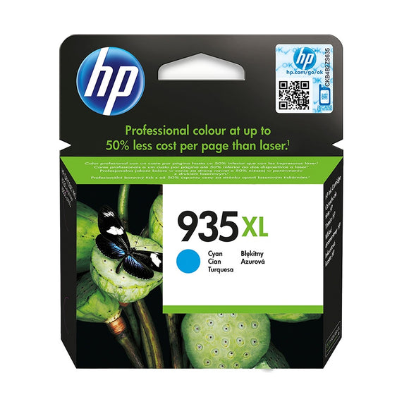 Genuine HP 935XL, Cyan High Capacity Ink Cartridge, C2P24AE