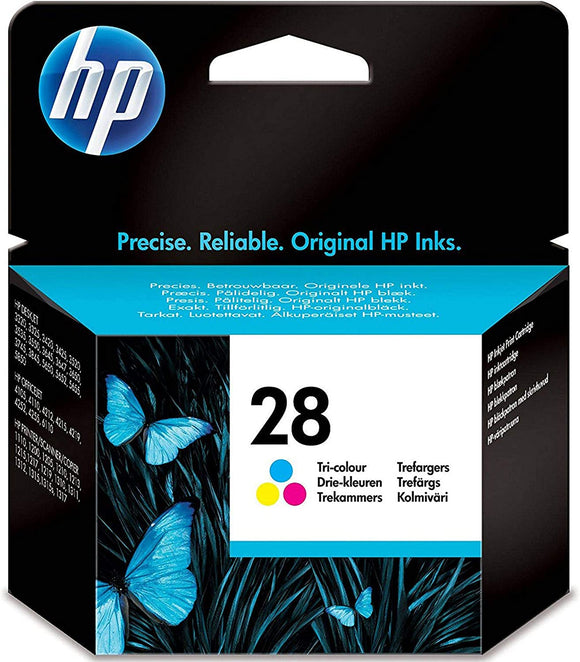 Genuine HP 28, Tri-color Ink Cartridge, C8728AE