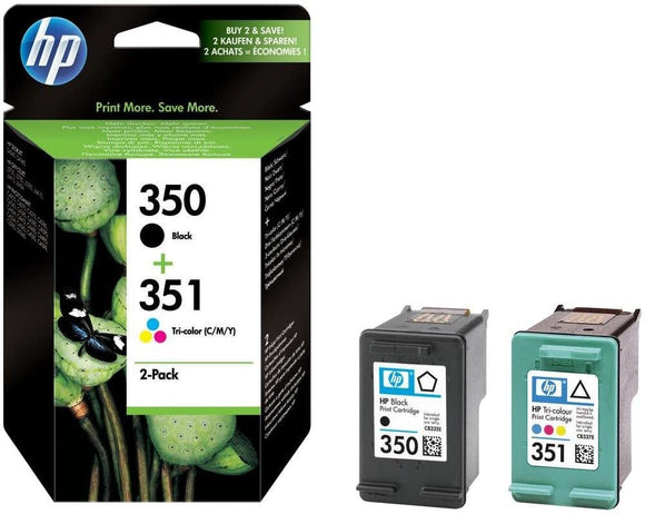Genuine HP 350, HP 351, Combo Pack Ink Cartridges, CB335EE, CB337EE, SD412EE