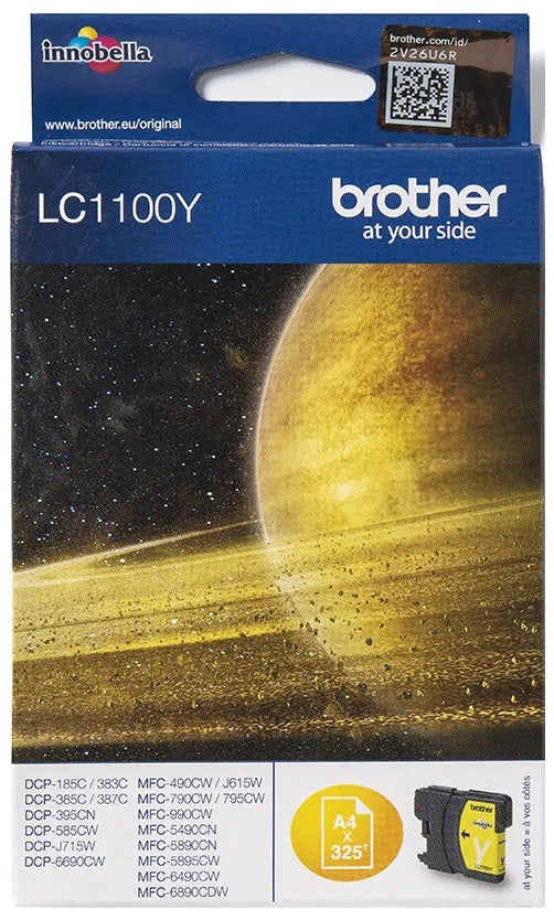 Genuine Brother LC1100Y Yellow Ink Cartridge, LC-1100Y