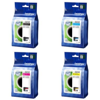 Brother LC3233, Value Pack Ink Cartridges, LC3233BK, LC3233C, LC3233M, LC3233Y