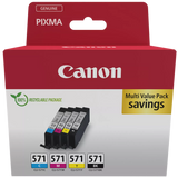 Genuine Canon CLI571, Multipack Ink Cartridges CLI-571 B/C/M/Y, (0386C008)