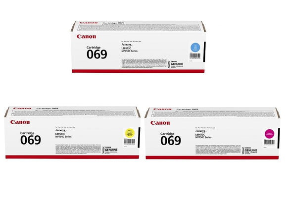 Genuine Canon 069H, 3 Colour Toner Cartridge