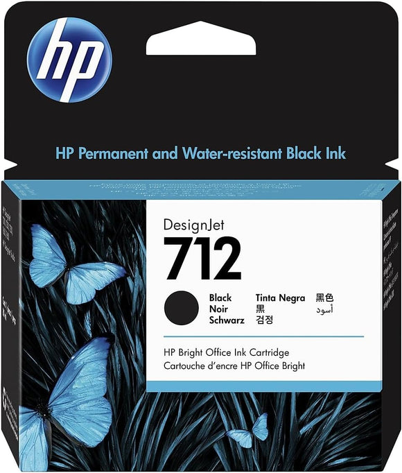Genuine HP 712 High Capacity Black Ink Cartridge (3ED71A)