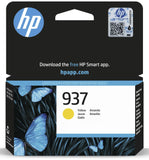 Genuine HP 937 Yellow Ink Cartridge - 4S6W4NE