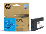 Genuine HP 937e Cyan EvoMore High Capacity Ink Cartridge (4S6W6NE)