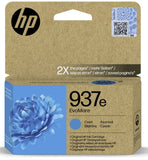 Genuine HP 937e Cyan EvoMore High Capacity Ink Cartridge (4S6W6NE)
