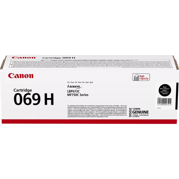 Genuine Canon 069H Black High Capacity Toner Cartridge (5098C002)