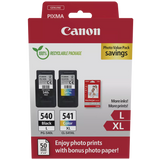 Genuine Canon PG-540L, CL-541XL Photo Paper Multipack Ink Cartridges