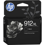 Genuine HP 912XL, High Capacity Black Ink Cartridge, 3YL84AE