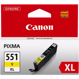 Genuine Canon CLI-551XL High Capacity Yellow Ink Cartridge, CLI-551YXL, 6446B001