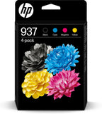 Genuine HP 937, 4 Colour Multipack Ink Cartridges, (6C400NE)