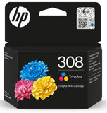 Genuine HP 308 Ink Cartridges BLACK / COLOUR for the 7FP21UE, 7FP20UE, 6L6S6UE
