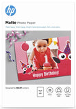 HP 10x15cm (6x4") Matte Photo Paper 180 gsm - 25 Sheets (7HF70A)