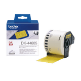 Brother DK-44605 62mm x 30.48m Continuous Removable Adhesive Black On Yellow Paper Tape (DK44605)