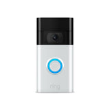 Genuine Ring Smart Video Wireless Doorbell (2nd Gen) Work With Alexa - Satin Nickel