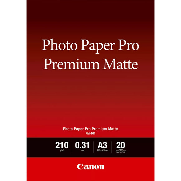 Canon PT-101 A3+ Photo Paper Platinum Pro, 300gsm - 10 Sheets (2768B018)