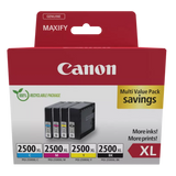 Canon PGI-2500XL, 4 Colour Multipack Ink Cartridge, PGI-2500XL B/C/M/Y, 9254B010