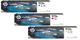 Genuine HP 973X 3-Colour Ink Cartridge - F6T81AE, F6T82AE, F6T83AE