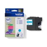 Genuine Brother LC221 Cyan Ink Cartridge (LC-221C)