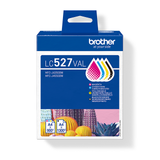 Genuine Brother LC527, 4 Colour Multipack Ink Cartridges, LC527VAL