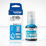 Genuine Brother BT-D180 Black & Colour Ink Refill Bottle Cartridge Multipack