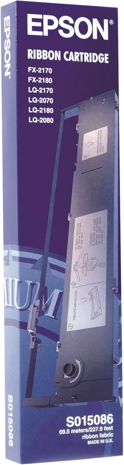 Epson S015086 Black Ink Ribbon Cartridge (C13S015086)