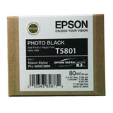 Genuine Epson T5801 Black Ink Cartridge (C13T580100)