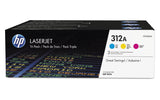 Genuine HP 312A 3-Colour Toner Cartridge Multipack (CF440AM)