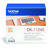 Brother DK-11240 Roll of 102mm x 51mm Black On White Paper Barcode Labels (DK11240)