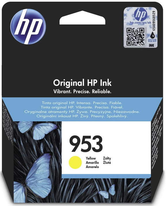 Genuine HP 953 Yellow Ink Cartridge, F6U14AE
