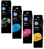 Genuine HP 31 & 32XL, Multipack Ink Bottle,1VV24AE, 1VU26AE, 1VU27AE, 1VU28AE