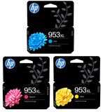 HP 953XL, High Capacity Ink Cartridges, F6U16AE, F6U17AE, F6U18AE