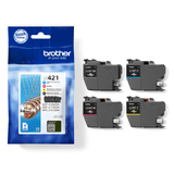 Genuine Brother LC421, Value Pack Ink Cartridges, LC421VAL