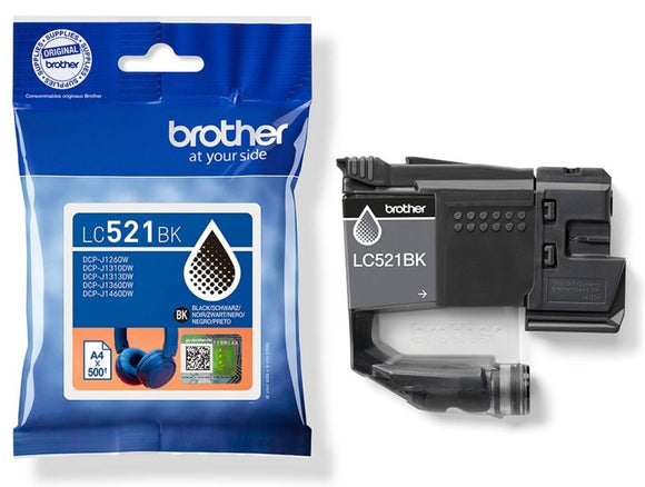 Genuine Brother LC521 Black Ink Cartridge (LC521BK)