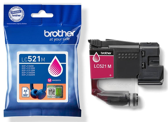Genuine Brother LC521 Magenta Ink Cartridge (LC-521M)