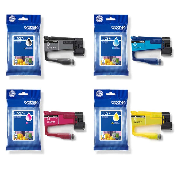 Genuine Brother LC527, 4 Colour Multipack Ink Cartridges, LC527VAL