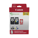 Canon PG-540L, CL-541XL Photo Paper Multipack Ink Cartridge, 5225B013