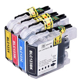 4 Compatible Multipack Ink Cartridges Replaces For Brother LC127XLVALBP, NON-OEM
