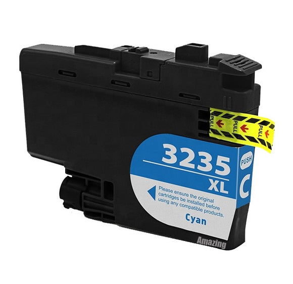 1 Compatible Cyan ink cartridge use for Brother LC3235XLC, NON-OEM