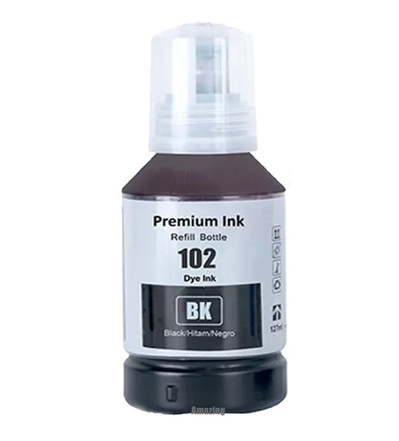 1 Compatible Black Ink Bottle, For Epson 102, T03R1, Non-OEM