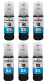6 Cyan ink Bottle cartridge, For Epson EcoTank 113, T06B2, NON-OEM