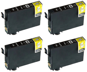 4 Compatible E27 Black Ink Cartridge for Epson 27 T2701, Non-OEM